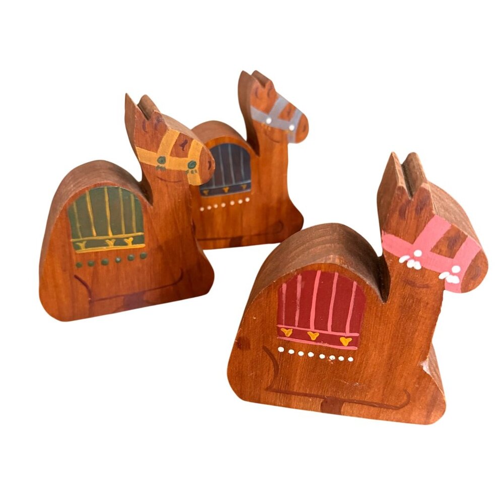 Wood Nativity Set Barn Hand Painted Craftsmen Cottagecore Christmas Homemade - Picture 6 of 6